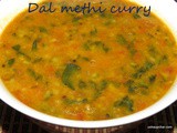 Methi Dal i Methi dal fry i Mentya Pappu