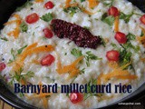 Millet Curd Rice i Siridhanya Mosaranna i Bran yard millet curd rice