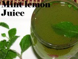 Mint lemon juice recipe