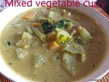 Mixed vegetable curry