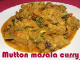 Mutton masala curry