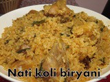 Nati Koli Biryani i Country chicken Biryani