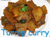 Navil kosu palya i Turnip curry recipe
