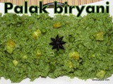 Palak biryani recipe i Spinach biryani