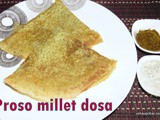 Proso Millet Dosa i Baragu Dose