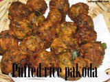 Puffed rice pakoda recipe