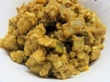 Raw banana chicken curry