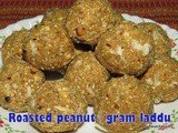 Roasted peanut gram laddu i Kadle unde