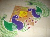 Peacock Rangoli Designs