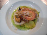 Suquet de cabracho (scorpion fish stew with potatoes)