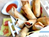 Eggplant and Carrot Spring Rolls