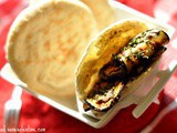 Pita sandwich with Grilled Eggplant