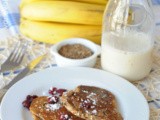 Quinoa, Cranberry and Banana Pancakes (Sugar-Free Recipe)