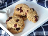Spelt, Oatmeal & Cranberry Cookies: Sugar-free recipe
