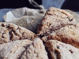 (Vegan) Applesauce Scones sweetened with Maple Syrup