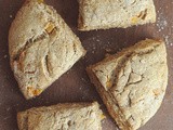 (Vegan) Pear Sauce Apricot Scones