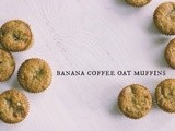 Banana coffee oat muffins