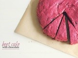 Beet cake with chocolate