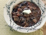 Burgundy mushroom stew