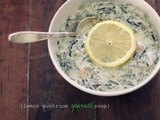 Lemon Mushroom Spinach Soup