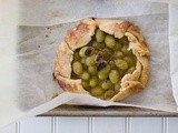 Rustic grape tarts