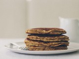 Whole wheat pancakes, with or without pears