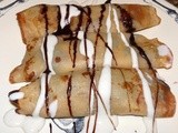 Cherry cream crepes