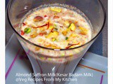 Almond Saffron Milk (Kesar Badam Milk)