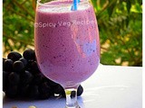 Black grape smoothie recipe-with photo