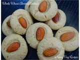 Egg less whole wheat almond cookies recipe (Step by step with photo)