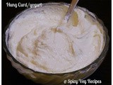 Hung curd | hung yogurt | how to make hung curd(step by step photos)
