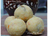 Rava coconut Ladoo(Semolina and coconut Laddu)(step by step with photo)