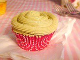 Very Vanilla Cupcakes with Matcha Green Tea Frosting