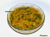 Andhra Style Palak Pappu (Spinach Pappu Recipe )