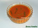 Beans Sambar ( Huli ) Recipe