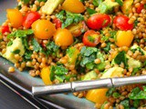 Avocado, Heirloom Tomato and Wheat Berry Salad