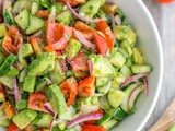 Avocado Tomato Cucumber Salad