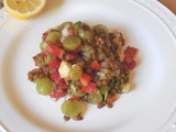 Brown Lentils and Grapes Salad