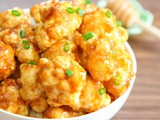 Roasted Cauliflower in honey-garlic sauce