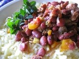 Caribbean Red Beans w/Chicken tvp