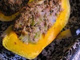 Kabocha with Eggplant Stuffing