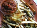 Oven Fried Nopales and Potatoes
