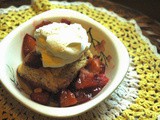 Plum Shortcake Made With Leftover Biscuits