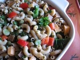 Salami Pasta Salad (Vegetarian)