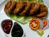 Baked Kaccha kela kabab| Baked Raw Banana Cutlet|How to make kaccha kela kabab