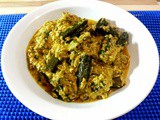 Bhindi ka salan|Deep fried okra in coconut based gravy