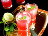 Plum lemon mocktail|Plum lemon fizzy mocktail