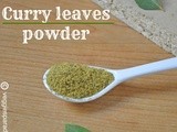 Curry leaves powder | karuveppilai podi