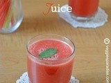Fresh watermelon juice - summer drink recipes