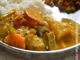 Mixed vegetable sambar | kadamba sambar